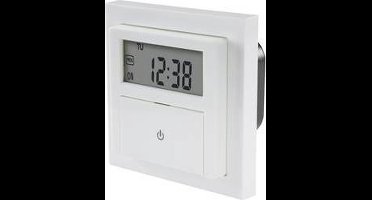 Sygonix SY-4504968 Inbouwtimer Digitaal Weekprogramma 1800 W Countdown-functie, Incl. opzetframe, START/STOP functie, Programmeerfunctie, Toevalsfunctie,