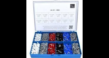 Vogt 4025 Assortiment adereindhulzen - Wit, Grijs, Rood, Zwart, Blauw 2065 stuk(s)