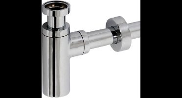 Plieger designsifon 5/4 met muurbuis met rozet chroom