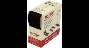 FASTECH® B50-SK-L-999905 Klittenband Om vast te plakken Hotmelt Lusdeel (l x b) 5 m x 50 mm Zwart 5 m