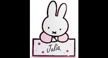 Haza Original Geboortebord Nijntje Baby Papier 60 Cm Wit/roze