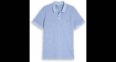 Tom Tailor - Piqué poloshirt met logoprint - Maat XXXL - Pale Blue