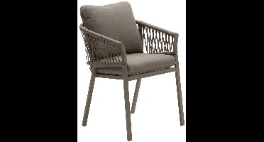 Set van 2 tuinstoelen van aluminium en gevlochten touw ORIENGO