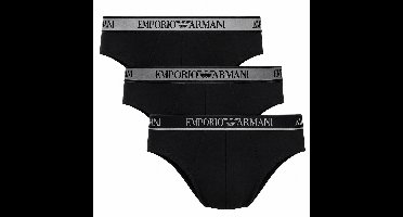 Armani Herenslips 3-pack met logoband zwart