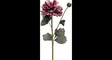 Kunstbloem dahlia 61 cm, paars