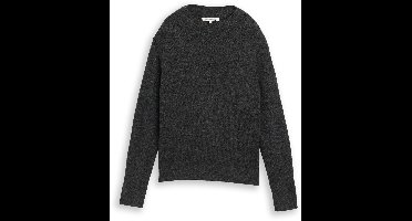 Tom Tailor Denim - Gezellige gebreide trui - Maat L - Shale Grey Melange
