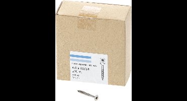 Hoenderdaal Spaanplaatschroef RVS platverzonken kop TX20 deeldraad 4.0X35/24 (per 200 stuks)