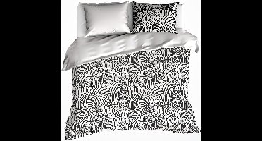 De Witte Lietaer Dekbedovertrek Zebra Cream - Hotelmaat - 260 x 240 cm - Katoen Flanel