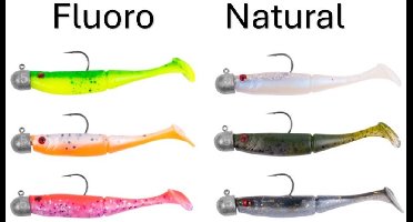 Zebco Demonic Power Shad 7.5cm (3 pcs) - Kleur : Fluoro