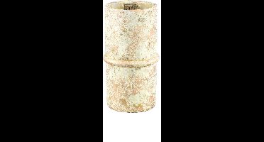 PTMD Werix Bloempot - 14 x 14 x 24 cm - Cement - Creme