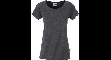 James and Nicholson Dames/dames Basic Organic Katoenen T-Shirt (Zwarte Heide)