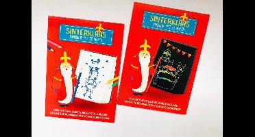Sinterklaas krasblok - Kleurboek - Toverblok - Sinterklaas Kinder kleurboek - Schoencadeau - 2x