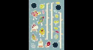 Komar - Muursticker - Meetlint - Zelfklevend - Muurdecoratie - Stickers - 50 x 70 cm