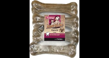 Flamingo Hondensnack Rawhide Been 14 cm 4 stuks - 220 gr - 4 stuks x 14 cm