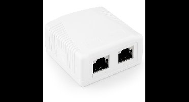 CAT6 FTP LAN-opbouwdoos, 2-poorts