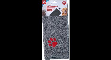 Dirt Devil Pet Towel Medium Hondenhanddoek - Absorbeert Snel Vuil en Vocht - Met 2 Zakken - Geschikt voor Middelgrote Honden - Kunststof - 45x70 cm - Grijs - 2 Jaar Garantie