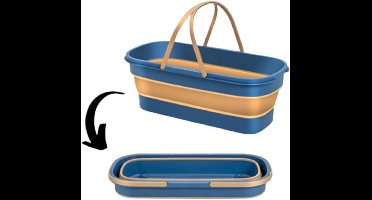 Home & Marker - Opvouwbare Emmer 10 Liter - Inklapbaar - Ruimtebesparend - Voor Schoonmaken Camping - (25.5x18x52cm) - SVEEPABUCKET