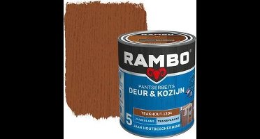 Rambo Deur & Kozijn pantserbeits zijdeglans transparant Teak 1204 - 2,5 Liter