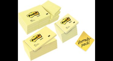Post-it Plaknotitie 7100199885 76 mm x 76 mm Geel 600 vellen