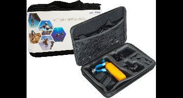 Salora ACTIONCAMPACK - Accessoirepakket - Go Pro - Action Camera - Opbergcase - Accessoires - Gopro accessoires - Selfiestick - Bobber