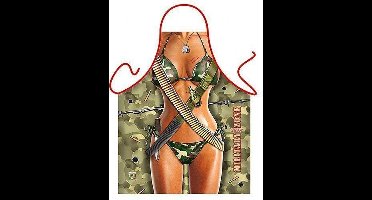 Benza Schort Military Sexy Zone - Sexy/Leuke/Grappige/Mooie Keukenschort vrouw