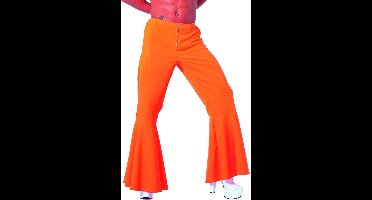 Hippie broek bi-stretch man neon oranje - Maat 56
