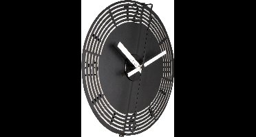 NeXtime Company Copper - Klok - Rond - Metaal / Glas - Ø30 cm - Zwart/ Koperkleurig