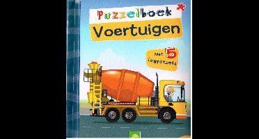 Puzzelboek Voertuigen - 5 Legpuzzels