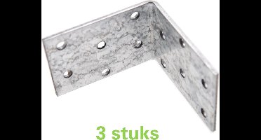 WAELBERS verbindingshoek | 60 x 60 x 40 mm | 2.5 mm dik | verzinkt | 3 STUKS
