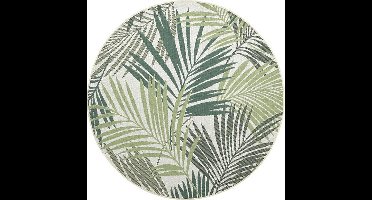 Naturalis karpet - Ø160 cm - palm leaf green