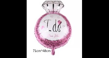 ballon I Do roze , kindercrea