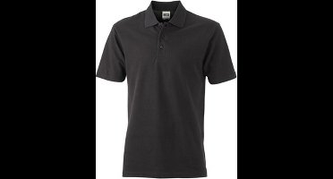 James and Nicholson Unisex Basic Polo Shirt (Zwart)