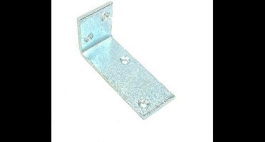 WAELBERS verbindingshoek | 100 x 50 x 40 mm | 5 mm dik | verzinkt | ZWARE UITVOERING