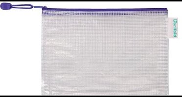 8 x Opbergtas Tarifold met rits - A6 - Blauw