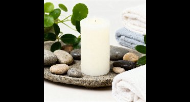 Arti Casa Rustieke Stompkaars - Ongeparfumeerd - Langdurige Brandtijd - Sfeervol Woonaccessoire voor in Huis - Decoratieve Kaars - Afmeting Ø7 x H13 cm - Kleur Wit