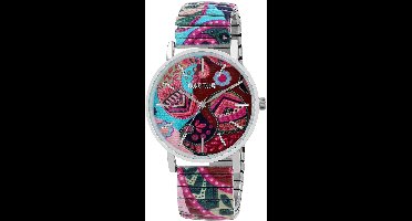Raptor Herenhorloge siliconen JW20204 met echte leren band, 5ATM, basic, modern, zakelijk