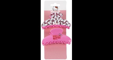 Hello Kitty Pink hair clip set, 2-piece