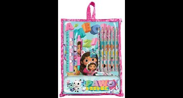 Gabby's Dollhouse Smoothie Land stationery set with holder