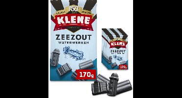 Klene Zeezout Waterwerken - Drop - Zout - 8x170g