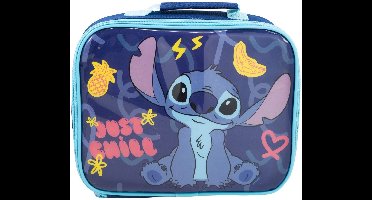 Disney Stitch Geïsoleerde Lunchtas - Lunch Bag voor Kinderen - Met Handvat & Rits