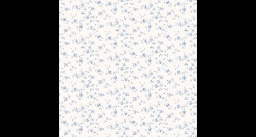 Noordwand Miniatures 2 Behang G67887 Kleine Blauwe Bloementjes – Fijn Bloemen Behang – Blauw Wit – Landelijke Stijl