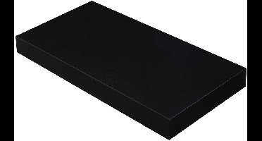 Hoppa! Wandplank - Wandplank voor boeken, foto's of decoratie - Zwevende plank - Kantoorplank - Voor woonkamer, keuken, hal, slaapkamer of badkamer - Vintage Zwart- 40 x 20 x 3,8 cm (B x D x H)