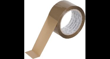 Q-CONNECT standaard verpakkingstape, ft 48 mm x 60 m, bruin, doos van 6
