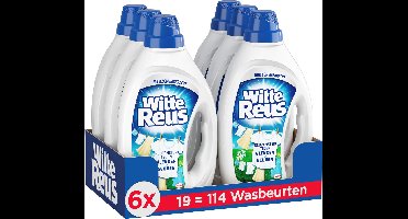 Witte Reus Gel - Vloeibaar Wasmiddel - Witte Was - 6 x 19 Wasbeurten - Voordeelverpakking