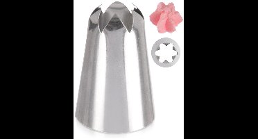 Spuitmond Edelstaal Bloem - Spuitmondjes voor Spuitzak - Decoratie - Cupcake