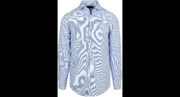 Steppin' Out Overhemd Twill Streep Lichtblauw - Maat XXL - Heren