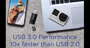 Integral USB 3.0 MicroSDHC/SDXC Kaartlezer Zwart – INCRUSB3.0MSDV2