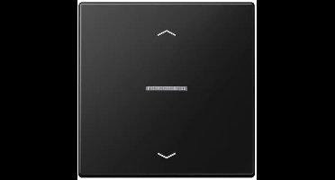 JUNG HOME-knop 1-voudig, met pijlsymbolen, met lichtgeleider, duroplast gelakt, Serie LS, grafietzwart mat BT LS 17101 P SWM