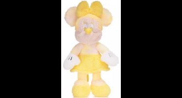 Minnie Mouse (Geel) Disney Fluffy Pluche Knuffel 36 cm - Speelgoed Knuffels voor Kinderen Jongens Meisjes - Pluizige Disney Knuffelpop - Mickey en Minnie Mouse