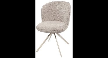 Eetkamerstoel Kate - off-white draaipoot 360 - Present Sandy 121 - eetkamerstoelen set van 2